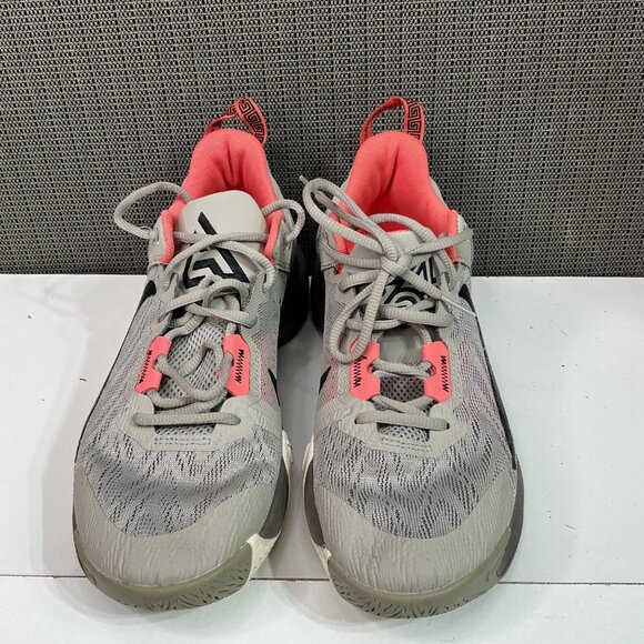 Nike Giannis Immortality 2 Mens Basketball Shoes Sz 8.5 Gray/Coral Lace-Up - Picture 2 of 7